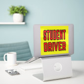 Student Driver Sticker (Laptop op bureau)