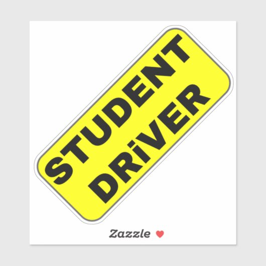 Student driver sticker (Vel)