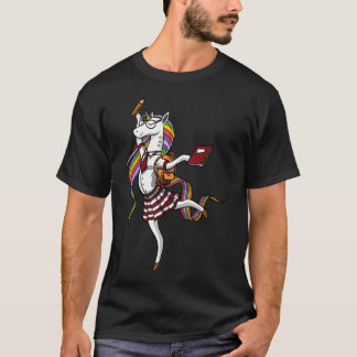 Student Eenhoorn Schoolmeisje T-shirt