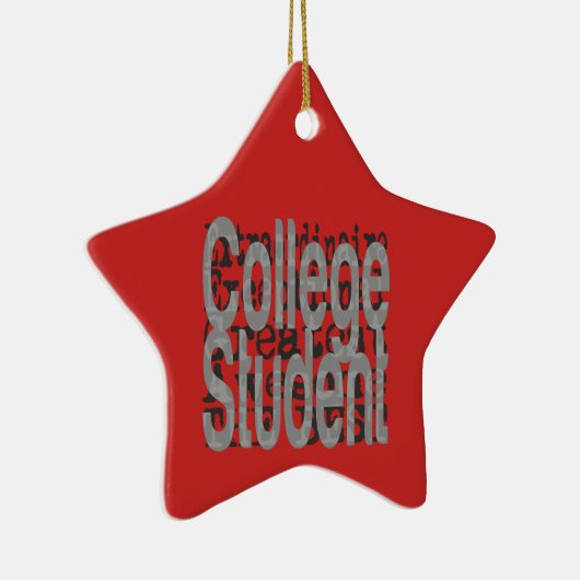 Student Extraordinaire College Keramisch Ornament (Rechts)