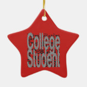 Student Extraordinaire College Keramisch Ornament (Achterkant)