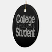 Student Extraordinaire College Keramisch Ornament (Links)