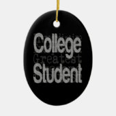 Student Extraordinaire College Keramisch Ornament (Voorkant)