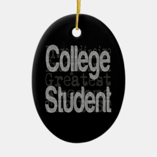 Student Extraordinaire College Keramisch Ornament (Voorkant)