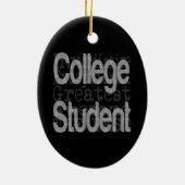 Student Extraordinaire College Keramisch Ornament (Achterkant)