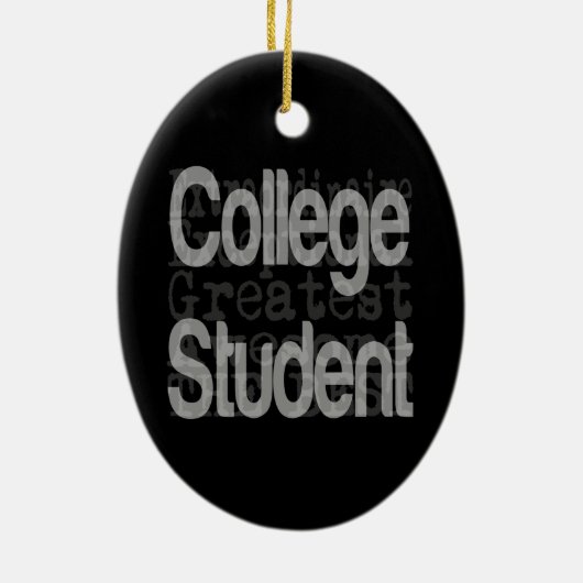 Student Extraordinaire College Keramisch Ornament (Achterkant)