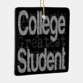 Student Extraordinaire College Keramisch Ornament (Rechts)