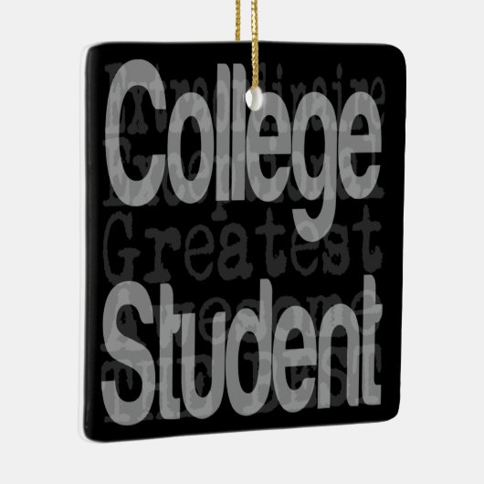 Student Extraordinaire College Keramisch Ornament (Rechts)