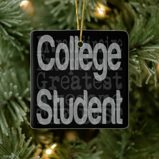 Student Extraordinaire College Keramisch Ornament (Boom)