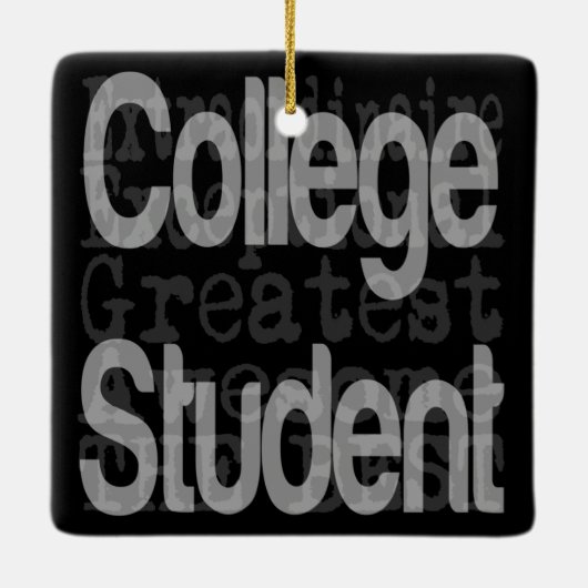 Student Extraordinaire College Keramisch Ornament (Achterkant)