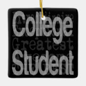 Student Extraordinaire College Keramisch Ornament (Voorkant)