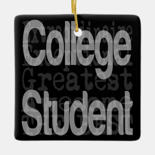 Student Extraordinaire College Keramisch Ornament (Voorkant)