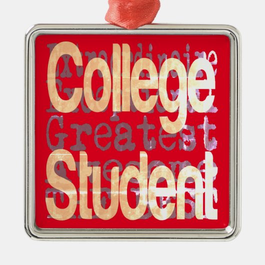 Student Extraordinaire College Metalen Ornament (Voorkant)
