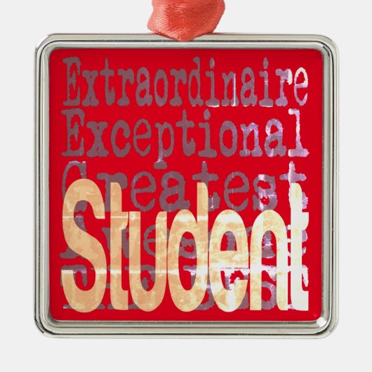 Student Extraordinaire Metalen Ornament (Voorkant)