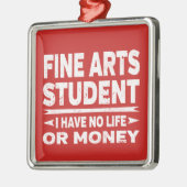 Student Fine Arts College geen Slaap-leven Metalen Ornament (Links)