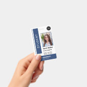 Student foto ID school universiteit marvy blue Bad Badge (Handheld)