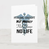 Student Funny Nurse Quote Kaart (Voorkant)