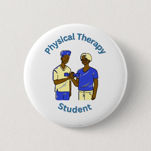 Student Fysiotherapie Ronde Button 5,7 Cm (Voorkant)