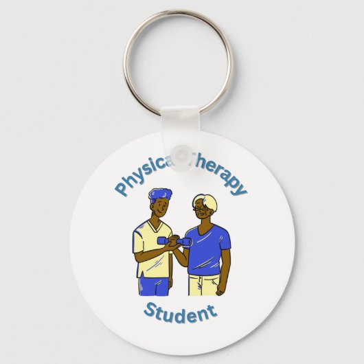 Student Fysiotherapie Sleutelhanger (Voorkant)