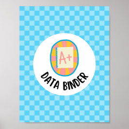 student gegevens binder titelpagina invoegen poster