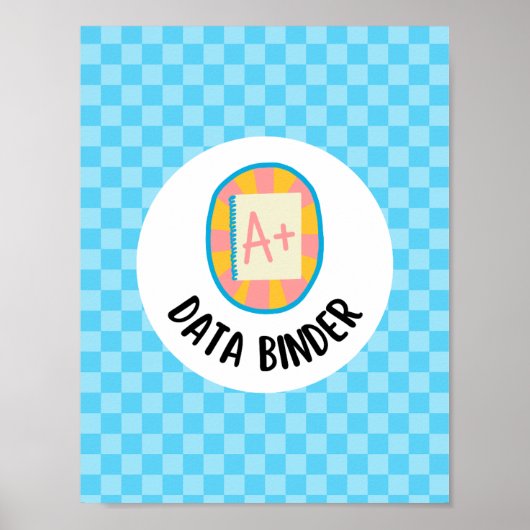 student gegevens binder titelpagina invoegen poster (Voorkant)