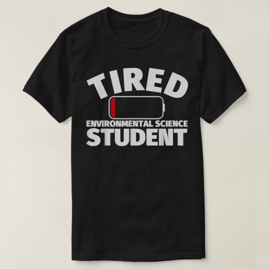 student gelaagde milieuwetenschappen t-shirt (Design voorkant)