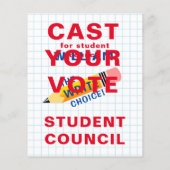 Student Government Ballot Flyer: Breng uw stem uit Flyer (Achterkant)