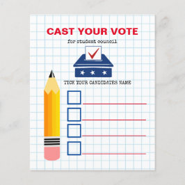 Student Government Ballot Flyer: Breng uw stem uit Flyer