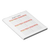 Student Grade Tracker Notitieblok (Schuin)