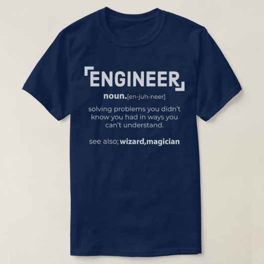 Student grappige ingenieurstechnicus t-shirt (Design voorkant)