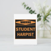 Student Harpist Briefkaart (Staand voorkant)