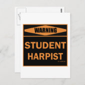 Student Harpist Briefkaart (Voorkant / Achterkant)