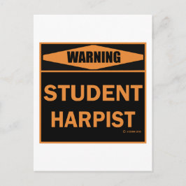 Student Harpist Briefkaart