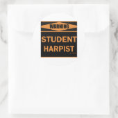 Student Harpist Ronde Sticker (Tas)