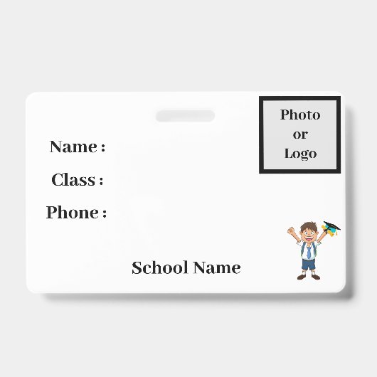 student identiteitsbadge badge (Voorzijde)