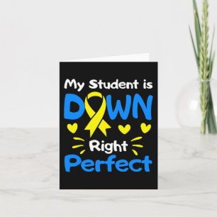 Student is down right perfect down syndroom AWAREN Kaart