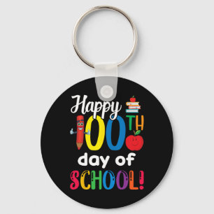 Student Kinder leraar cadeau Gelukkige 100e dag va Sleutelhanger