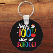 Student Kinder leraar cadeau Gelukkige 100e dag va Sleutelhanger (Voorkant)