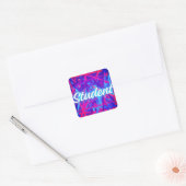 Student – Leertraject Concept Vierkante Sticker (Envelop)