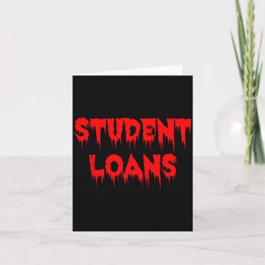 Student Leningen - Grappige en Enge Halloween Kaart (Voorkant)