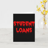 Student Leningen - Grappige en Enge Halloween Kaart (Gele Bloem)