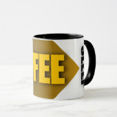 Student, leraar cadeau, terug naar school koffieko mok (Voorkant rechts)