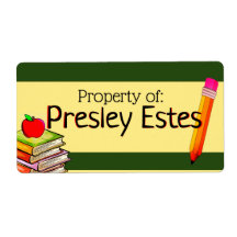 Student levert eigendom Klaslokaal Label Stickers