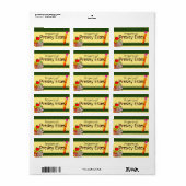 Student levert eigendom Klaslokaal Label Stickers (Full Sheet)