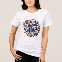 Student Life T-shirt 2025 – Vier de geest van de s