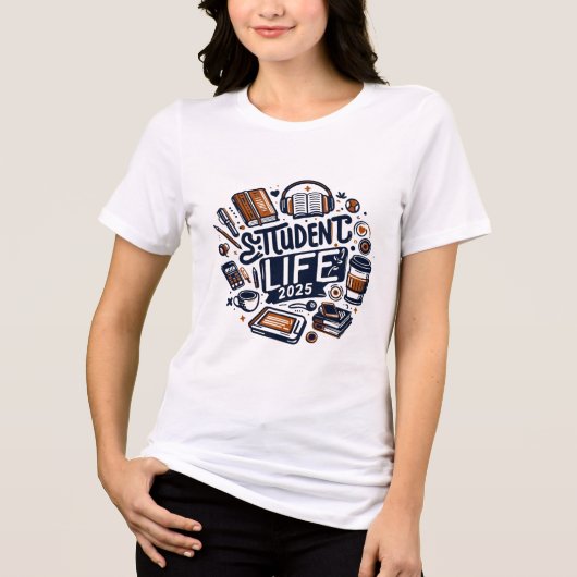 Student Life T-shirt 2025 – Vier de geest van de s (Voorkant)