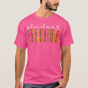 Student Lopard Squad Cute Herfst herfst T-shirt