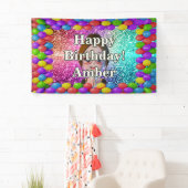 Student Meisje Gepersonaliseerd karakter verjaarda Spandoek (Insitu)