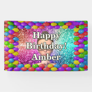 Student Meisje Gepersonaliseerd karakter verjaarda Spandoek