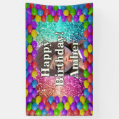 Student Meisje Gepersonaliseerd karakter verjaarda Spandoek (Verticaal)